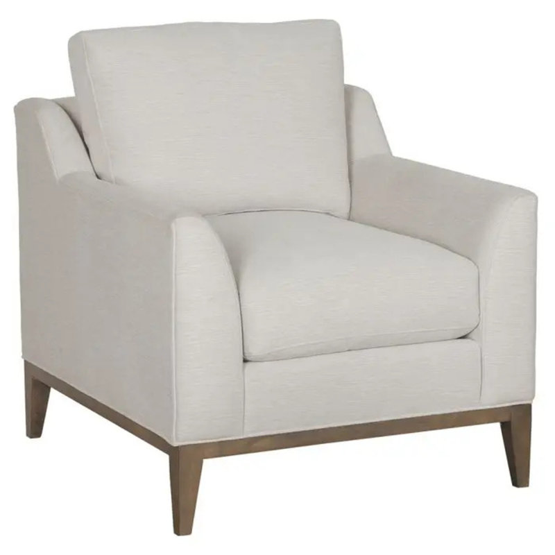 Hendrix 32'' W Lounge Chair, Linen (3156 72), Walnut