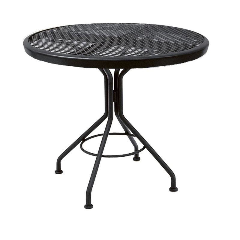 Cafe Series Outdoor Round Bistro Table, Chestnut Brown
