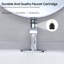 Robinet de lavabo de salle de bain à fixation sur comptoir à simple trou avec bonde escamotable et plaque de pont-128615071