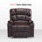 Syeda 27.2" Wide Lay Flat Dual Motor Power Recliner Lift Chair with Massage and Heat, Infinite Position, Faux Leather-759107289