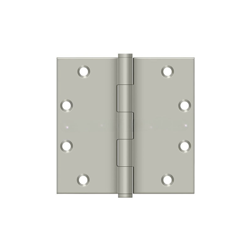 Deltana DSB5515 5" Height X 5" Width Square Corner Mortise Hinge Satin Nickel, Satin Nickel