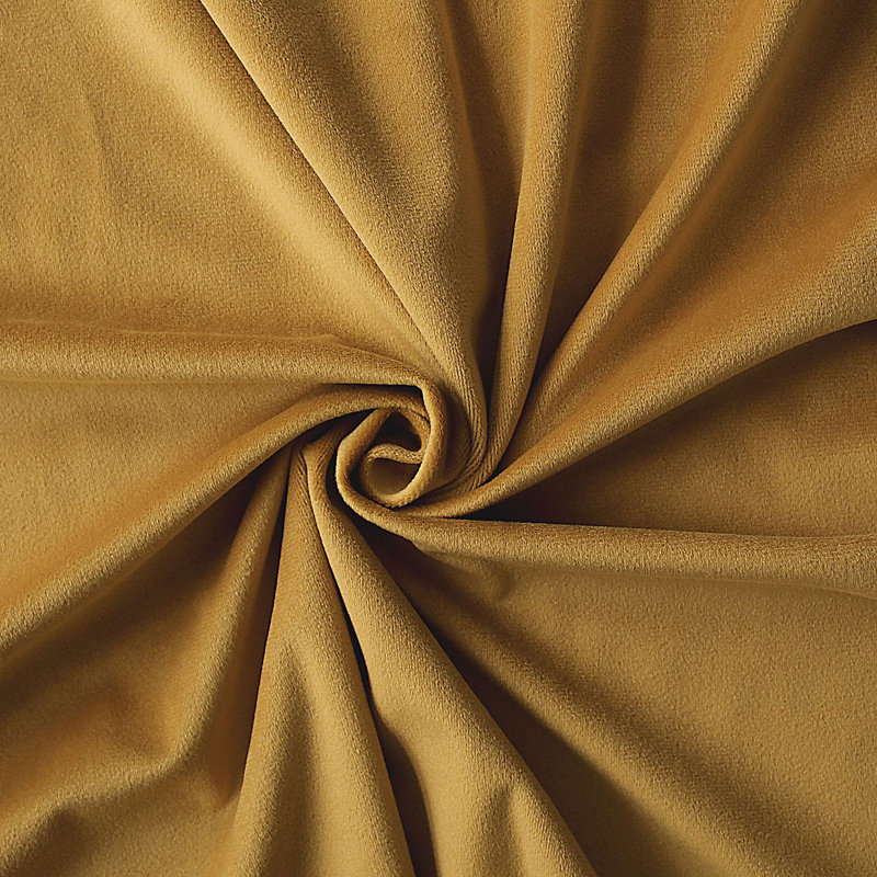 Velvet Room Darkening Curtain Pair, 20" x 144" , Yellow