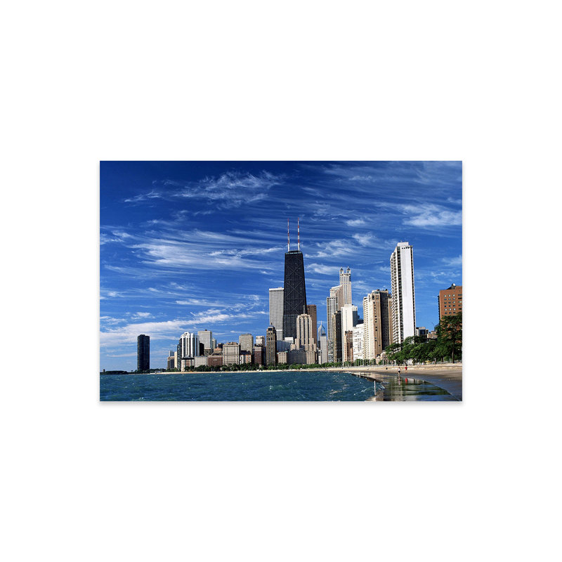 Downtown Chicago - Imprimé, Non, Unframed, H 16 po x l 24 po x P 0,25 po