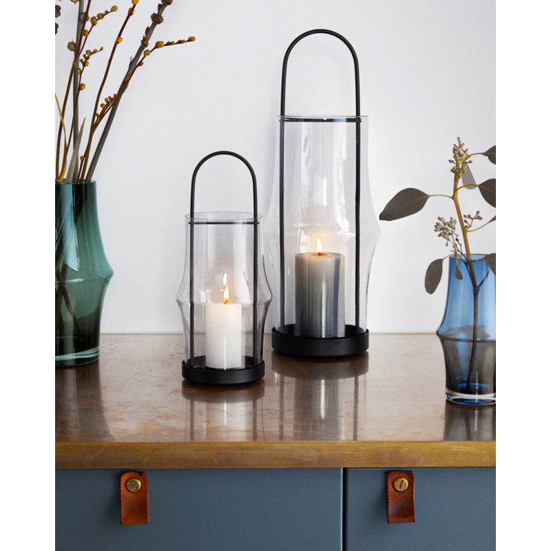 Arc Handmade Glass Table Vase, Dark Blue