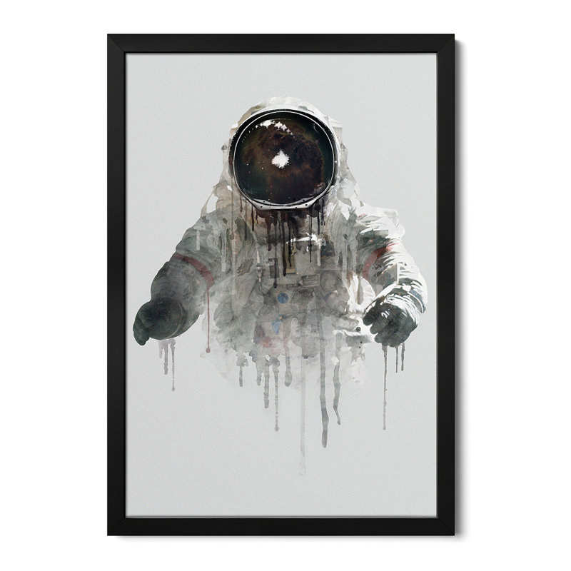 Astronaut II, affiche encadrée de qualité supérieure par Dieliel Taylor, H 32 po x l 24 po