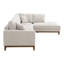 Canapé modulaire Cherelle en chenille droite avec coussins décoratifs-1017276693-1017276690