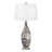 Scilla 30" Grey Glass Table Lamp