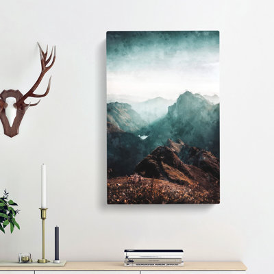 Mountains In Weissbad Switzerland - Wrapped Canvas