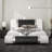Hejran Artificial Leather Upholstered Platform Bed, No Box Spring Needed-92662558-92662552