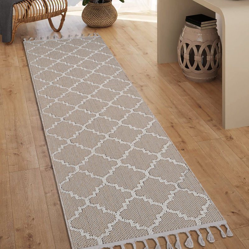 / Trellis 2X8 Tapis tissé et - Teinture, non-perte de poils, sans danger pour les animaux de compagnie, poils mi-longs, teinture, animal de compagnie, nettoyage simple