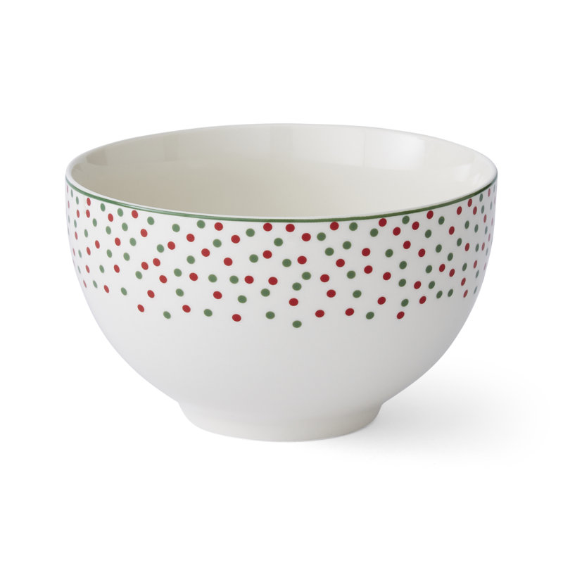 Spode Christmas Tree Polka Dot Rice Bowl