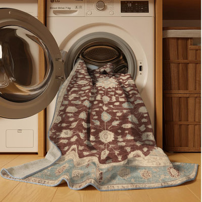 Tapis gris lavable à la machine