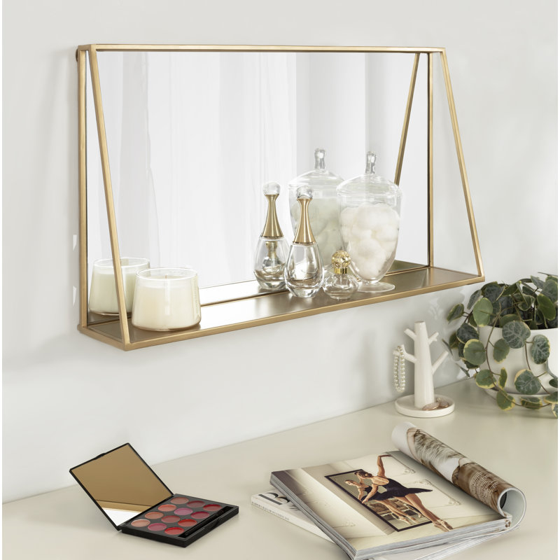Carlyssa Modern & Contemporary Accent Mirror with Shelf