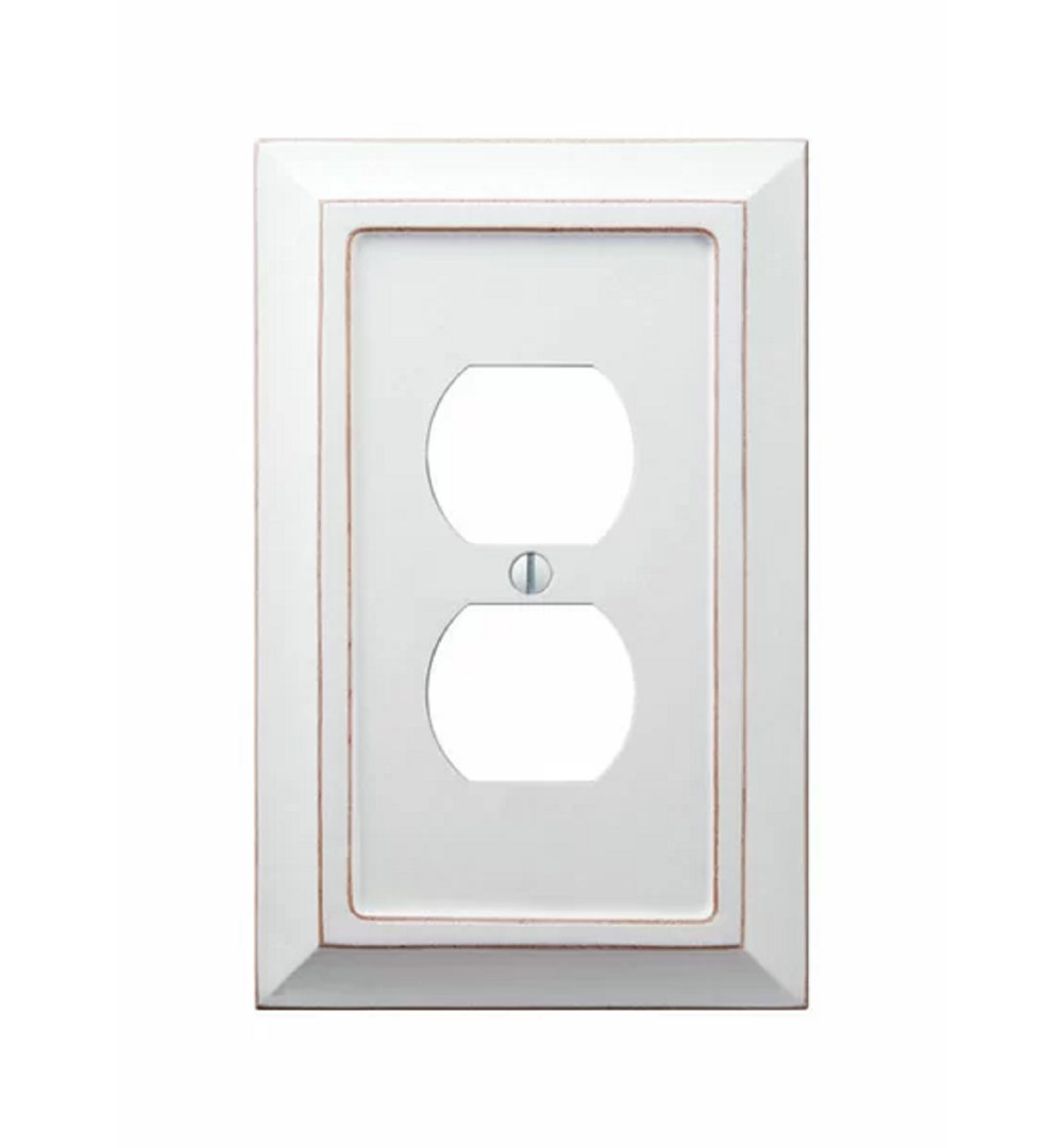 Savannah No Subject 1 - Gang Duplex Outlet Jumbo Wall Plate Amerelle