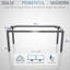 Vivo Black Electric Quad-Motor Height Adjustable 4-Leg Standing Desk Frame