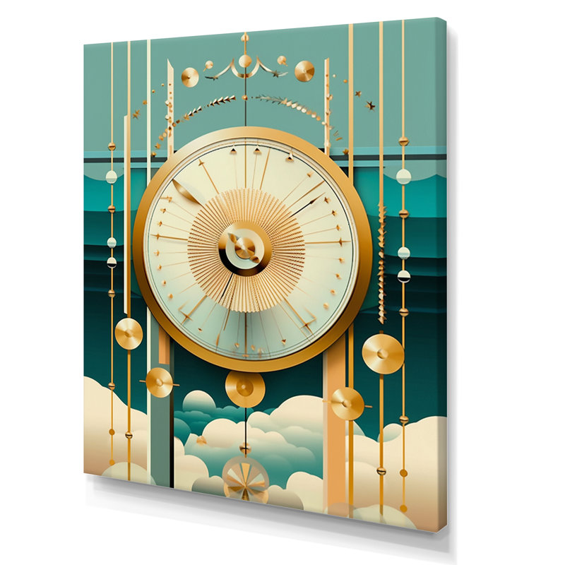 Impression sur toile, "Timelessness future géométrie", H 32 po x l 24 po x P 1 po, Toile tendue