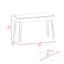 Bureau 140, une tablette, quatre pieds - acajou