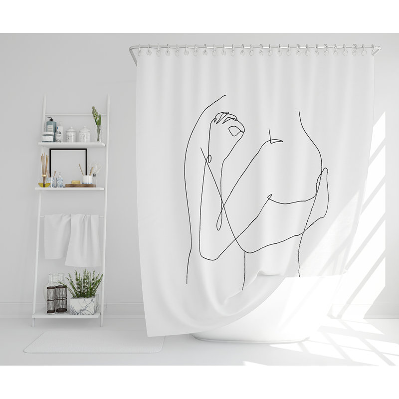 Ellaree 13 Piece Polyester Shower Curtain Set