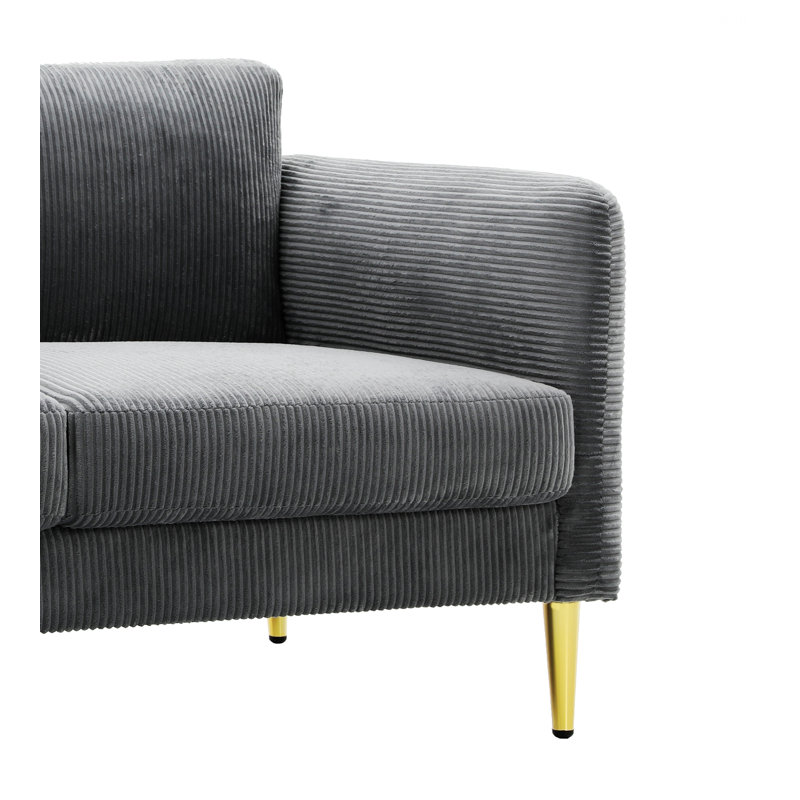 60.65 " Corduroy Loveseat