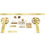 Ensemble de quincaillerie de porte de grange simple standard Premium Wagon Wheel Strap-1981138074-1981138070