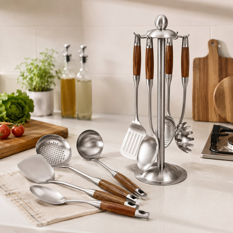 Kitchen Utensils Set,6 PCS with Utensils Holder