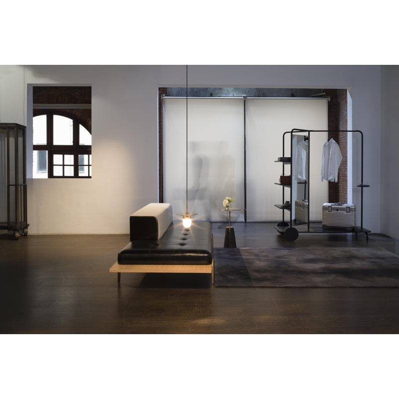 Bund End Table, Medium, Black Marble