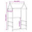 Kids' Bed Roof 118X70x176.5 Cm Solid Wood Pine-1264406810-1264406814