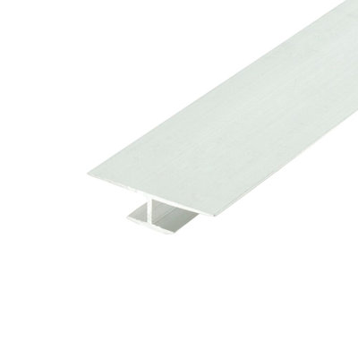 Outwater Aluminum H Channel Fits Material 1/4 Inch Thick Mill Finish Aluminum Divider Moulding 72 Inch Length (Pack Of 10)