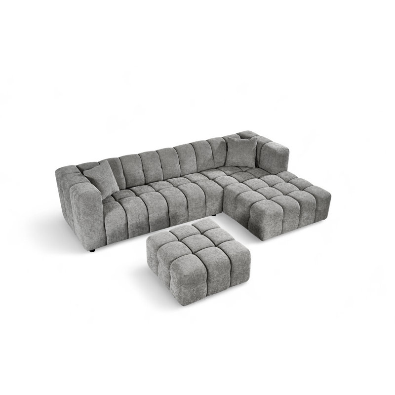 5 Seater Corner Sofa , Right Hand Facing, Grey