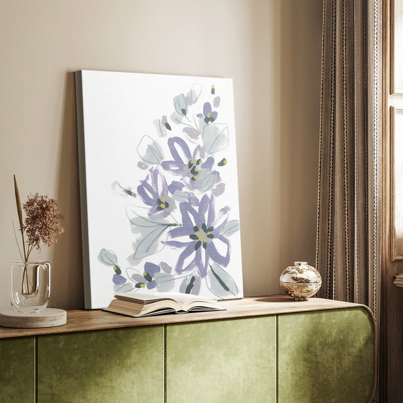 Periwinkle Patch IV - Gallery Cavas sur mesure, H 18 po x l 12 po