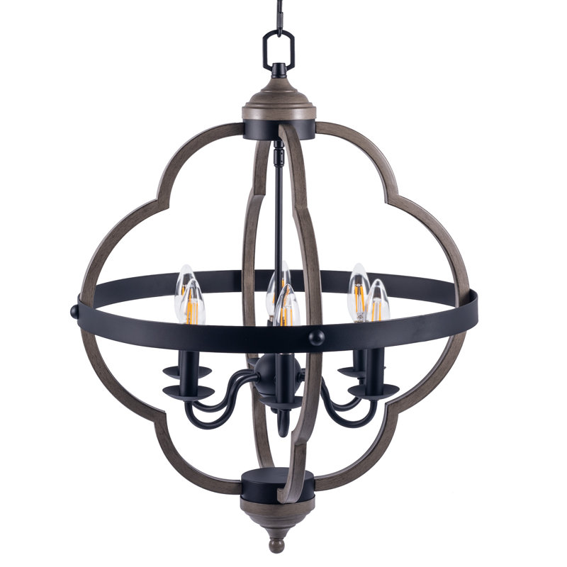 Lustre à 6 lumières Dobson, H 25 po x l 20 po x P 20 po
