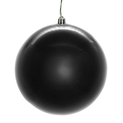  Perle 4 pi sans soudure noire perlée UV. Comprend 6 ornements par boîte.