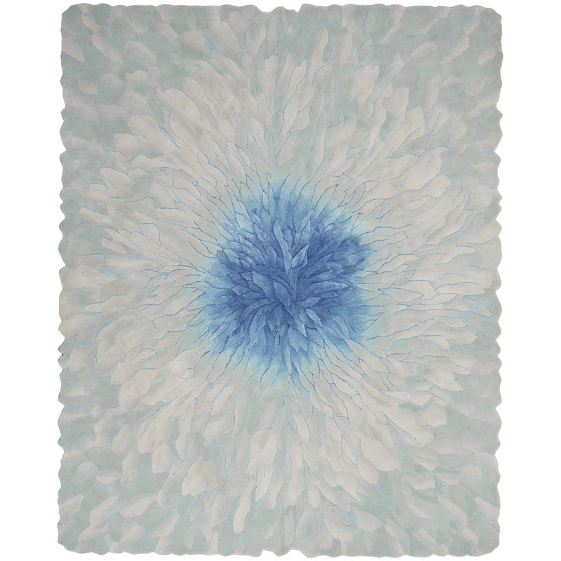 Nourison Prismatic Blue Modern Indoor Rug, Rectangle 5'6" x 7'5"