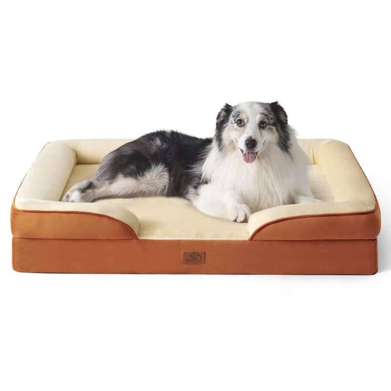 Lit orthopédique pour chien, canapé-lit lavable imperméable avec housse amovible, base antidérapante pour chiens de grande et moyenne taille