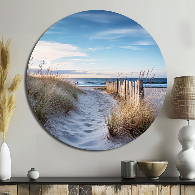 Mera - plage ronde, art en métal, H 36 po x l 36 po x P 1 po