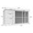 Dog Kennel and Run Full Height with Bars-81403551