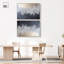 Ensemble de couches argentées, art moderne élégant sur toile par Art Remedy-111743056-112402912