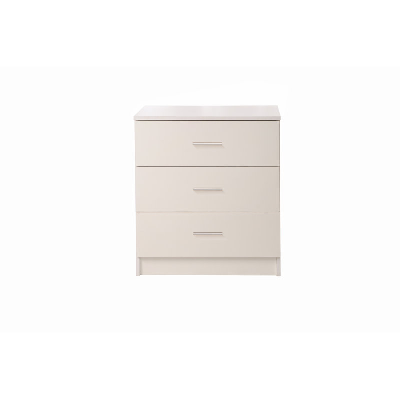 Willette 60cm W 3 - Drawer Chest of Drawers, White