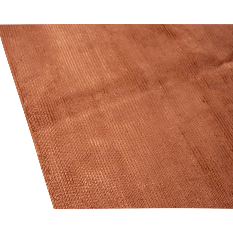Hand Knotted Wool Area Rug in Rust