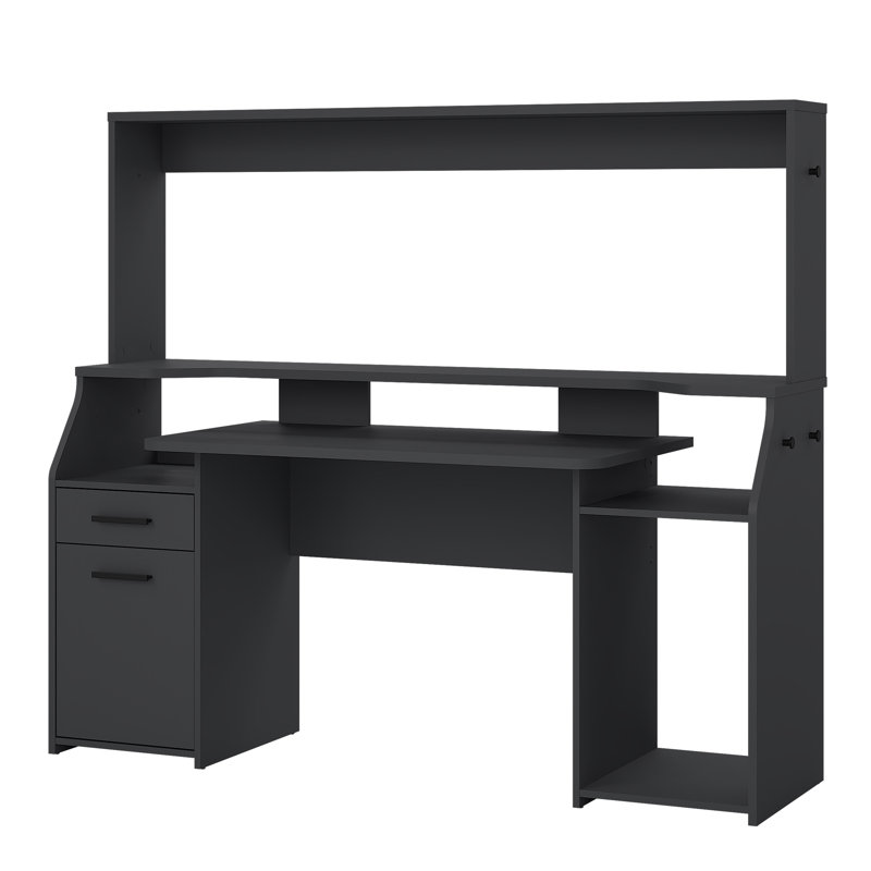 Ahitana 171cm W Rectangle Computer Desk with Cabinet