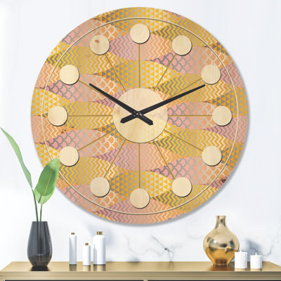 Horloge murale géométrique