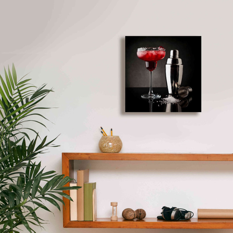 «Cherry Margarita» par Epic Portfolio, art mural sur toile, H 12 po x l 12 po x P 0,75 po