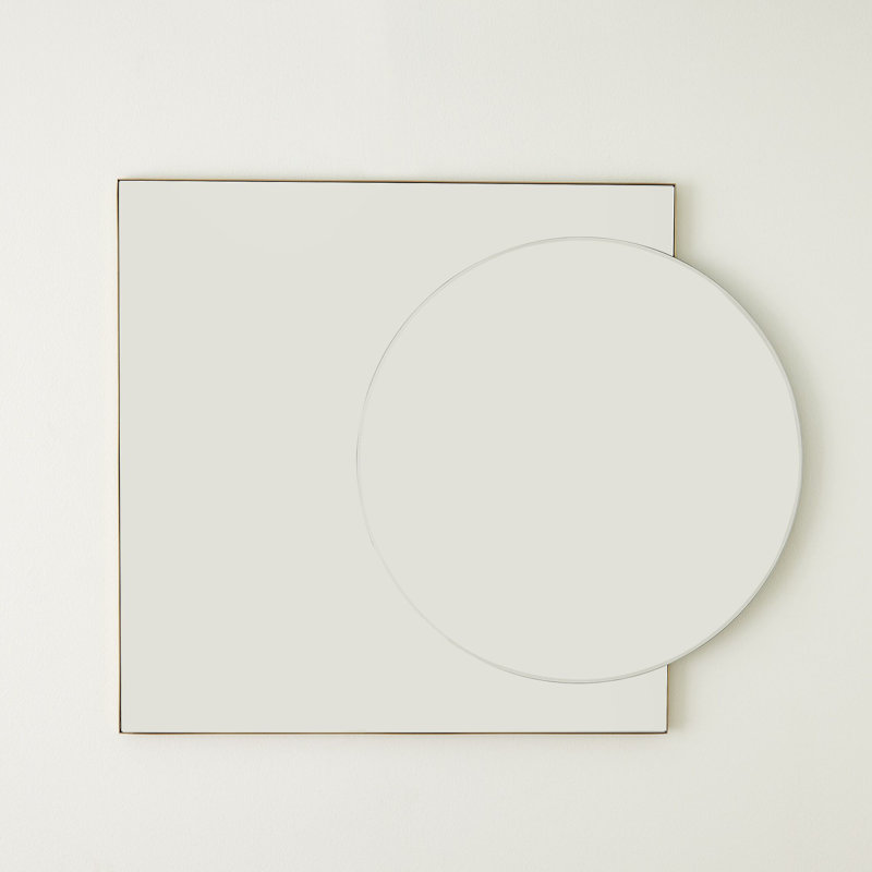 Miroir carré / circulaire - laiton brossé