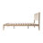 Arvion Queen Size Transitional Modern Solid Wood Platform Bed Frame, ARB-43-Q, with Panel Headboard & Japanese Joinery, Driftwood Beige, No Box Spring Needed-357193826-357193829