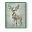 Fantastic Florals Deer, reproduction encadrée complète - bois massif-129233217-129233216