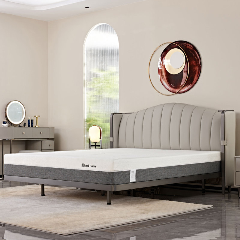 Matelas en mousse viscoélastique gélifiée mi-ferme 12 po Luck Home, Double, 10 po