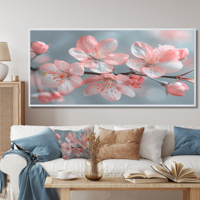  «Rose Apple Blossom Spring Awakening I - Art mural fleur de pommier