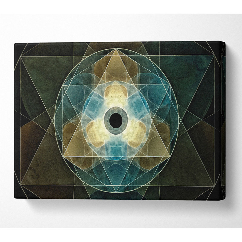Sacred Pyramids - Wrapped Canvas Print, 35.6cm H x 50.8cm W x 10cm D
