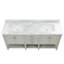 Ensemble de meuble-lavabo double 72 po avec dessus en marbre de Carrare Pascarella-94956351