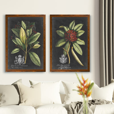 " Royal Foliage III " by Vincent Van Gogh 2 - Pieces